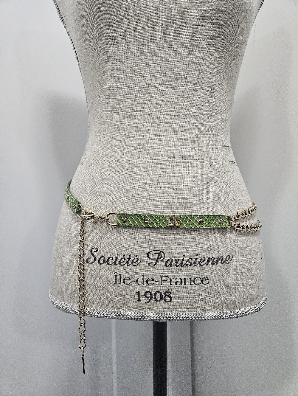 Green Python Dolce & Gabbana Chain Belt